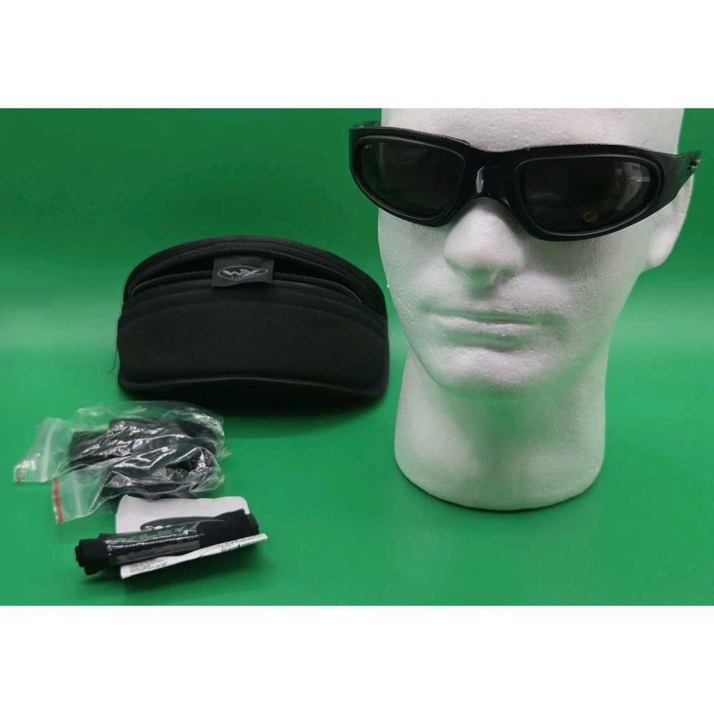 Wiley‎ X Z87-2 SG-1 Protective Glasses Tactical Military Straps Case Italy Shoot